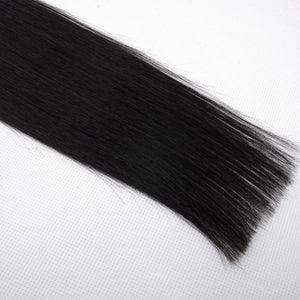 PREMIUM QUALITY 16-24 Inches Straight Nail Tip Remy Human Hair Extensions colour #1B Natural Black