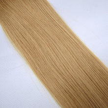 Load image into Gallery viewer, PREMIUM QUALITY 16-24 Inches Straight Nail Tip Remy Human Hair Extensions colour #27 Strawberry Blonde
