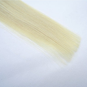 PREMIUM QUALITY 16-24 Inches Straight Nail Tip Remy Human Hair Extensions colour #60 White Blonde