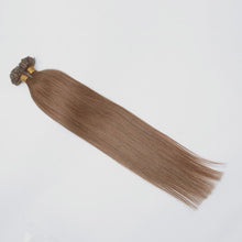 Load image into Gallery viewer, PREMIUM QUALITY 16-24 Inches Straight Nail Tip Remy Human Hair Extensions colour #8 Chocolate brown
