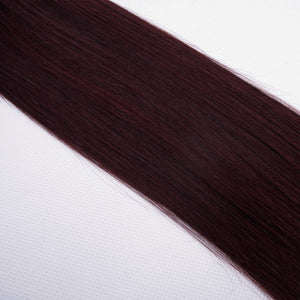 PREMIUM QUALITY 16-24 Inches Straight Nail Tip Remy Human Hair Extensions colour #99j Mahogany red