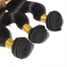 Load image into Gallery viewer, PREMIUM QUALITY LUXE WEFT 16-26 Inches  Body Wavy Ombre Human Hair Colour #1B/27
