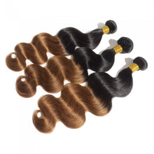 Load image into Gallery viewer, PREMIUM QUALITY LUXE WEFT 16-26 Inches Body Wave Ombre Human Hair Colour #1B/30
