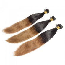 Load image into Gallery viewer, PREMIUM QUALITY LUXE WEFT 16-26 Inches Straight Ombre Human Hair Colour #1B/30
