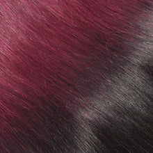 Load image into Gallery viewer, PREMIUM QUALITY LUXE WEFT 16-26 Inches Straight Ombre Human Hair Colour #1B/99J
