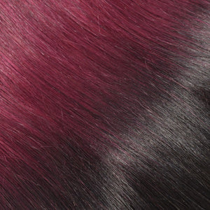 PREMIUM QUALITY LUXE WEFT 16-26 Inches Straight Ombre Human Hair Colour #1B/99J