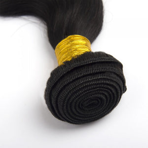 PREMIUM QUALITY LUXE WEFT 16-26 Inches Body Wave Coloured 100% Virgin Remy Human Hair Colour 1 Jet Black