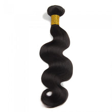 Load image into Gallery viewer, PREMIUM QUALITY LUXE WEFT 16-26 Inches Body Wave Coloured 100% Virgin Remy Human Hair Colour 1B Natural Black
