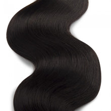 Load image into Gallery viewer, PREMIUM QUALITY LUXE WEFT 16-26 Inches Body Wave Coloured 100% Virgin Remy Human Hair Colour 1B Natural Black

