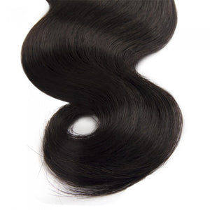 PREMIUM QUALITY LUXE WEFT 16-26 Inches Body Wave Coloured 100% Virgin Remy Human Hair Colour 1B Natural Black