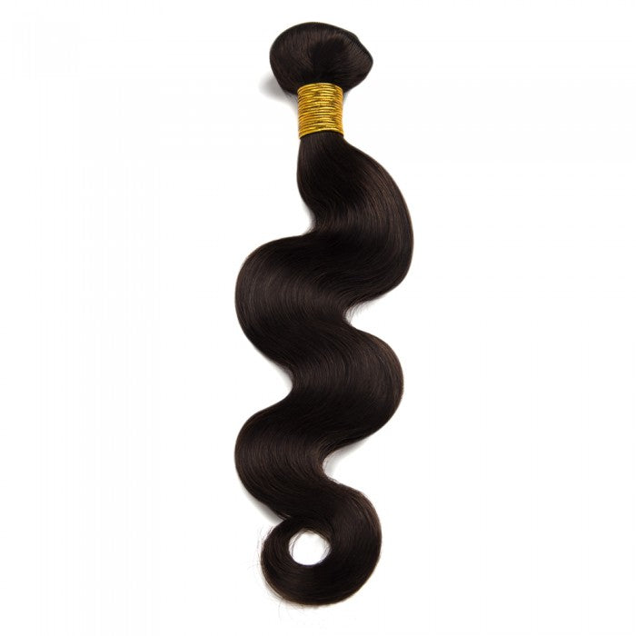 PREMIUM QUALITY LUXE WEFT 16-26 Inches Body Wave Coloured 100% Virgin Remy Human Hair Colour 2 Darkest Brown