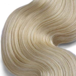 PREMIUM QUALITY LUXE WEFT 16-26 Inches Body Wavy Coloured Remy Hair #24 Sandy Blonde