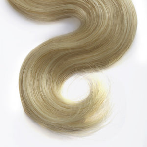 PREMIUM QUALITY LUXE WEFT 16-26 Inches Body Wavy Coloured Remy Hair #24 Sandy Blonde