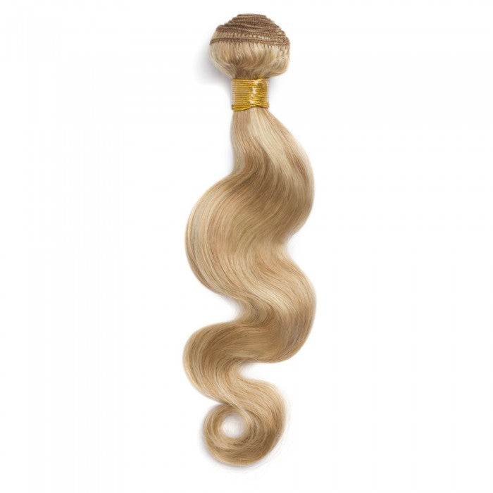 PREMIUM QUALITY LUXE WEFT 16-26 Inch Body Wave Coloured Remy Human Hair #27/613