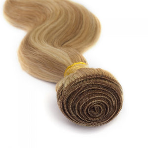PREMIUM QUALITY LUXE WEFT 16-26 Inch Body Wave Coloured Remy Human Hair #27/613