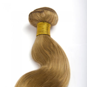 PREMIUM QUALITY LUXE WEFT 16-26 Inches Body Wave Coloured Remy Human Hair Colour 27 Strawberry Blonde