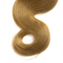 Load image into Gallery viewer, PREMIUM QUALITY LUXE WEFT 16-26 Inches Body Wave Coloured Remy Human Hair Colour 27 Strawberry Blonde
