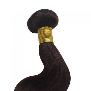 PREMIUM QUALITY LUXE WEFT 16-26 Inches Body Wave Coloured 100% Virgin Remy Human Hair colour 4 Chocolate Brown