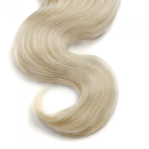 PREMIUM QUALITY LUXE WEFT 16-26 Inches Body Waves Coloured Remy Human Hair #60 White Blonde
