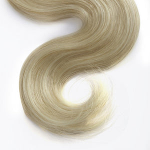 PREMIUM QUALITY LUXE WEFT 16-26 Inches Body Wave Coloured Remy Human Hair #613 Lightest Blonde