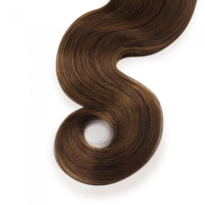 PREMIUM QUALITY LUXE WEFT 16-26 Inches Body Wave Coloured Remy Human Hair Colour 8 Light Ash Brown