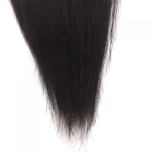 PREMIUM QUALITY LUXE WEFT 16-26 Inches Straight Coloured 100% Virgin Remy Human Hair Colour 1B Natural Black