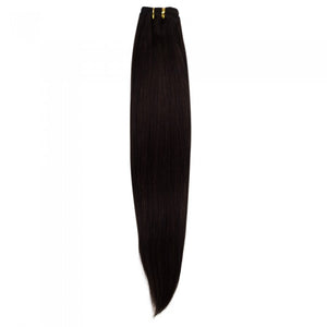 PREMIUM QUALITY LUXE WEFT 16-26 Inches Straight Coloured 100% Virgin Remy Human Hair colour 2 Dark Brown