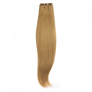 PREMIUM QUALITY LUXE WEFT 16-26 Inches Straight Coloured Remy Human Hair Colour 27 Strawberry Blonde