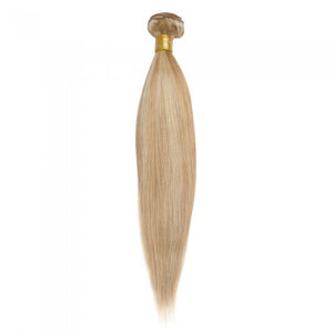 PREMIUM QUALITY LUXE WEFT 16-26 Inches Straight Coloured Remy Human Hair Colour #27/613