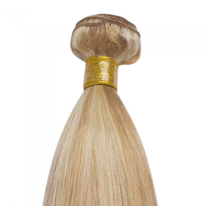 PREMIUM QUALITY LUXE WEFT 16-26 Inches Straight Coloured Remy Human Hair Colour #27/613
