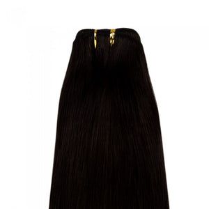 PREMIUM QUALITY LUXE WEFT 16-26 Inches Straight Coloured 100% Virgin Remy Human Hair colour 2 Dark Brown