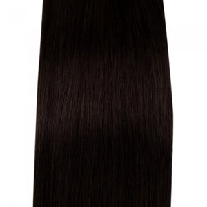 PREMIUM QUALITY LUXE WEFT 16-26 Inches Straight Coloured 100% Virgin Remy Human Hair colour 2 Dark Brown