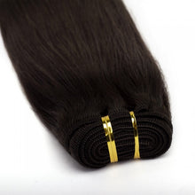 Load image into Gallery viewer, PREMIUM QUALITY LUXE WEFT 16-26 Inches Straight Coloured 100% Virgin Remy Human Hair colour 2 Dark Brown
