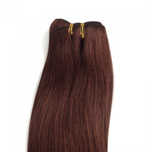 Load image into Gallery viewer, PREMIUM QUALITY LUXE WEFT 16-26 Inches Straight Coloured 100% Remy Human Hair colour 33 Coffee Brown

