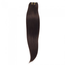 Load image into Gallery viewer, PREMIUM QUALITY LUXE WEFT 16-26 Inches Straight Coloured 100% Virgin Remy Human Hair Colour 4 Chocolate Brown

