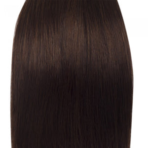 PREMIUM QUALITY LUXE WEFT 16-26 Inches Straight Coloured 100% Virgin Remy Human Hair Colour 4 Chocolate Brown