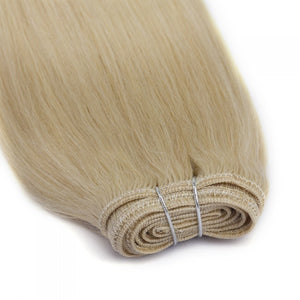 PREMIUM QUALITY LUXE WEFT 16-26 Inches Straight Coloured Remy Hair #60 White Blonde