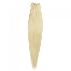 PREMIUM QUALITY LUXE WEFT 16-26 Inches Body Wave Coloured Remy Human Hair #613 Lightest Blonde
