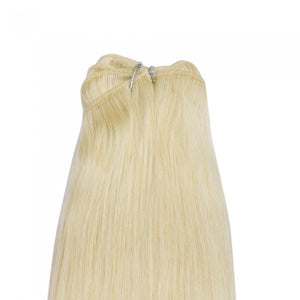 PREMIUM QUALITY LUXE WEFT 16-26 Inches Body Wave Coloured Remy Human Hair #613 Lightest Blonde