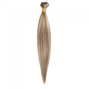 PREMIUM QUALITY LUXE WEFT 16-26 Inches Straight Coloured Remy Human Hair Colour #8/613