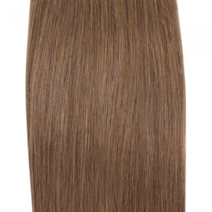 PREMIUM QUALITY LUXE WEFT 16-26 Inches Straight Coloured Remy Human Hair Colour 8 Light Ash Brown