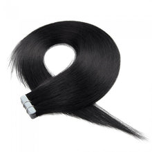 Load image into Gallery viewer, PREMIUM QUALITY 16-24 Inches Straight Nail Tip Remy Human Hair Extensions colour #1 Jet Black
