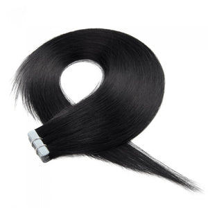PREMIUM QUALITY 16-24 Inches Straight Nail Tip Remy Human Hair Extensions colour #1 Jet Black