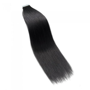 PREMIUM QUALITY 16-24 Inches Straight Nail Tip Remy Human Hair Extensions colour #1 Jet Black