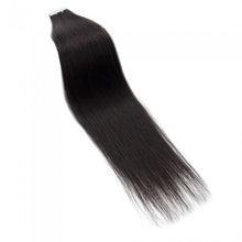 Load image into Gallery viewer, PREMIUM QUALITY 16-24 Inches Straight Nail Tip Remy Human Hair Extensions colour #1B Natural Black
