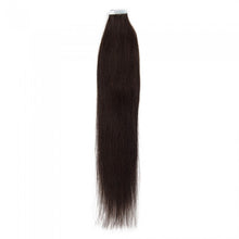 Load image into Gallery viewer, PREMIUM QUALITY 16-24 Inches Straight Nail Tip Remy Human Hair Extensions colour #2 Darkest brown
