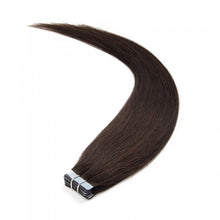 Load image into Gallery viewer, PREMIUM QUALITY 16-24 Inches Straight Nail Tip Remy Human Hair Extensions colour #2 Darkest brown

