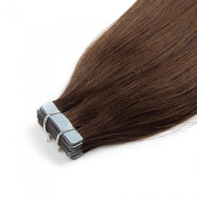 Load image into Gallery viewer, PREMIUM QUALITY 16-24 Inches Straight Nail Tip Remy Human Hair Extensions colour #4 Chocholate Brown
