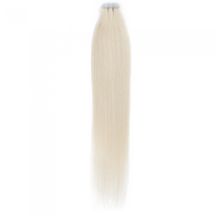 PREMIUM QUALITY 16-24 Inches Straight Nail Tip Remy Human Hair Extensions colour #60 Platinum Blonde