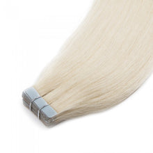 Load image into Gallery viewer, PREMIUM QUALITY 16-24 Inches Straight Nail Tip Remy Human Hair Extensions colour #60 Platinum Blonde

